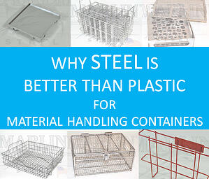Steel makes for a more robust, durable, and useful parts washing basket than plastic.
